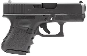 Glock PI2650201 G26 Gen3  *CA Compliant Sub-Compact 9mm Luger 10+1 3.43" Black Polygonal Rifled Barrel, Matte Black Serrated Slide, Black Polymer Frame, Black Textured Finger Grooved Polymer Grip