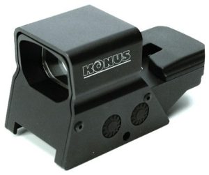 KONUS RED/GRN DOT SIGHTPRO R8 - 2-5MOA 1X39 8-RETIC DUAL RAIL