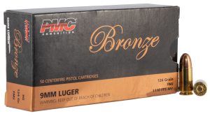 PMC 9G Bronze  9mmLuger 124gr Full Metal Jacket 50 Per Box/20 Case