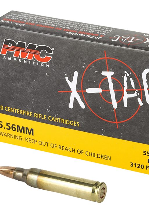 PMC 556X X-Tac  5.56x45mmNATO 55gr Full Metal Jacket Boat Tail 20 Per Box/50 Case
