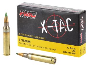 PMC 556K X-Tac  5.56x45mmNATO 62gr Light Armor Piercing 20 Per Box/50 Case