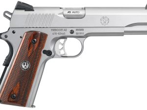 Ruger 6700 SR1911  Full Size 45 ACP 7+1/8+1 5" Low-Glare Stainless Steel Barrel, Serrated Stainless Steel Slide & Frame w/Beavertail, Hardwood Grip, Right Hand