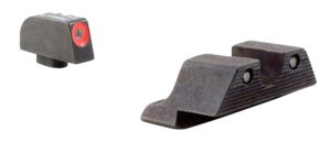 Trijicon 600538 HD Night Sights  Green/Tritium Orange Outline Front Sight-Green Tritium Black Outline Rear Sight Glock 17/17L/19 Standard Frame