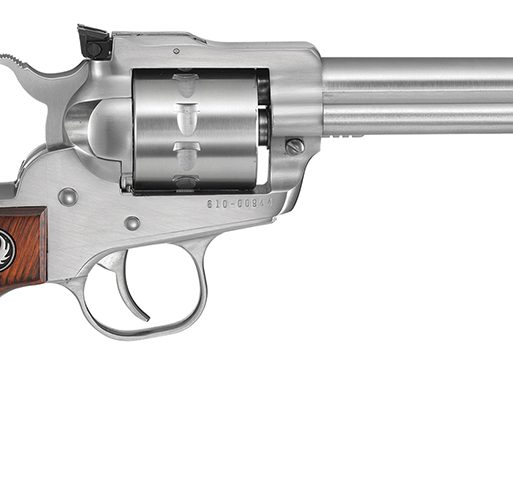 Ruger 8100 Single-Ten  22 LR 10rd 5.50" Satin Stainless Steel Barrel, Cylinder & Frame, Hardwood Gunfighter Grip, Transfer Bar Safety, Exposed Hammer