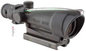 Trijicon 100144 ACOG  Black Hardcoat Anodized 3.5x35mm Illuminated Green Chevron .308/7.62 BDC Reticle