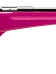 Savage Arms 13780 Rascal  Youth 22 LR 1rd 16.13" Matte Black Sporter Barrel, Matte Black Carbon Steel Receiver, Pink Fixed Synthetic Stock, Right Hand