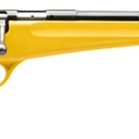 Savage Arms 13805 Rascal  Youth 22 LR 1rd 16.13" Matte Black Sporter Barrel, Matte Black Carbon Steel Receiver, Yellow Fixed Synthetic Stock, Right Hand