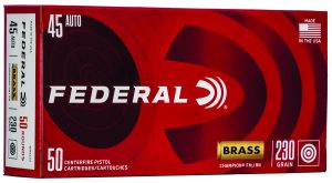 Federal WM5233 Champion Training 45ACP 230gr Full Metal Jacket 50 Per Box/20 Case