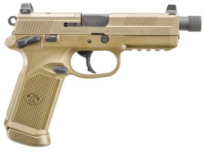FN 66968 FNX Tactical 45 ACP  5.30" Threaded Barrel 15+1 ,  Flat Dark Earth , Manual Safety , Night Sights