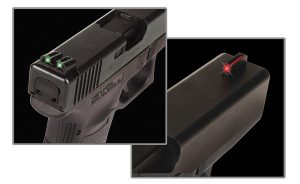 TruGlo TG131S1 Fiber-Optic  Red/Fiber Optic Front Sight-Green/Fiber Optic Rear Sight Sig Sauer P-Series #8 Front/#8 Rear