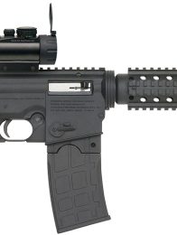 Mossberg 37232 715 Tactical Full Size 22 LR 10+1 16.25" Blued Steel Barrel, Black Picatinny Rail Receiver, Black A2 Adjustable Synthetic Stock, Black Polymer Grip, Red Dot 30mm, Right Hand