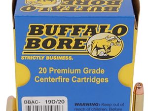 Buffalo Bore Ammunition 19D20 Heavy Strictly Business 357Mag 125gr Jacket Hollow Point 20 Per Box/12 Case