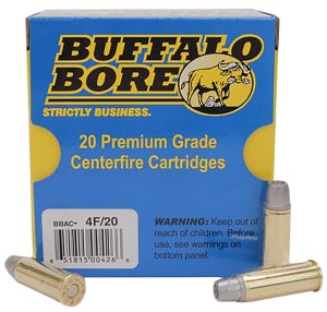 Buffalo Bore Ammunition 4F20 Deer Grenade Strictly Business 44Rem Mag +P 240gr Gas Checked Hollow Point 20 Per Box/12 Case