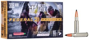 Federal P308TC2 Premium  308Win 165gr Trophy Copper 20 Per Box/10 Case