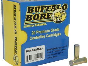 Buffalo Bore Ammunition 20D20 Standard Pressure Strictly Business 38Special 150gr Hard Cast Wadcutter 20 Per Box/12 Case