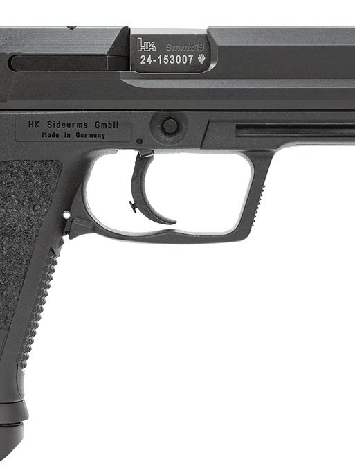 HK 81000363 USP Expert V1 9mm Luger 18+1, 5.19" Black Polygonal Rifled Barrel, Black Serrated Steel Slide, Black Polymer Frame, Black Polymer Grip Ambidextrous