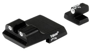 Trijicon 600437 Bright & Tough Night Sights  Green/Tritium White Outline Front Sight-Green/Tritium White Outline Rear Sight Smith & Wesson 1911