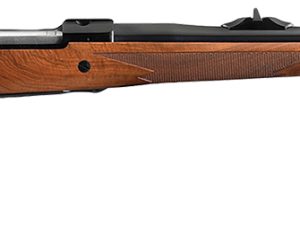 Ruger 37186 Hawkeye African Full Size 375 Ruger 3+1 23" Satin Blued Threaded Barrel, Satin Blued Steel Receiver w/Integral Scope Mount, American Walnut Stock, Right Hand