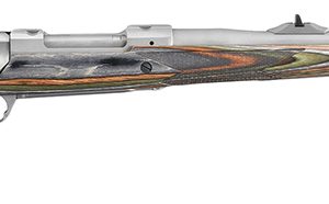 Ruger 47125 Hawkeye Guide Gun 375 Ruger 3+1 20" Matte Threaded Barrel, Matte Stainless Steel Receiver w/Integral Scope Mount, Green Mountain Adj LOP Laminate Stock, Right Hand