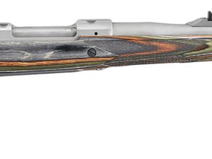 Ruger 47117 Hawkeye Guide Gun 338 Win Mag 3+1 20" Matte Stainless Threaded Barrel, Matte Stainless Steel Receiver w/Integral Scope Mount, Green Mountain Adj LOP Laminate  Stock, Right Hand