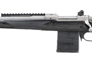 Ruger 6821 Scout  308 Win 10+1 18" Matte Stainless Steel Barrel, Matte Stainless Steel Receiver w/Picatinny Rail, Black Laminate Adj LOP Stock, Left Hand