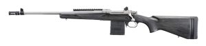 Ruger 6821 Scout  308 Win 10+1 18" Matte Stainless Steel Barrel, Matte Stainless Steel Receiver w/Picatinny Rail, Black Laminate Adj LOP Stock, Left Hand