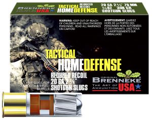 Brenneke SL202THD THD Home Defense 20Gauge 2.75" 3/4oz Slug Shot 5 Per Box/50 Case