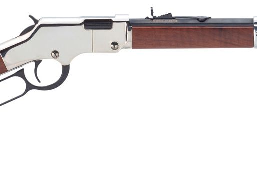Henry H004S Golden Boy Silver 22 Short, 22 Long or 22 LR Caliber with 16 LR/21 Short Capacity, 20" Blued Barrel, Nickel-Plated Metal Finish & American Walnut Stock Right Hand (Full Size)