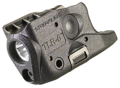 Streamlight 69272 TLR-6 Gun Light  Black 100 Lumens White LED/Red Laser Glock 26/27/33