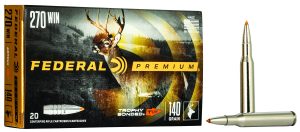 Federal P270TT3 Premium  270Win 140gr Trophy Bonded Tip 20 Per Box/10 Case