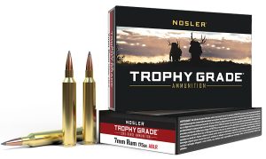 Nosler 60120 Trophy Grade Long-Range 7mmRUM 175gr Nosler Spitzer AccuBond Long Range 20 Per Box/10 Case