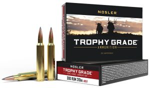 Nosler 60129 Trophy Grade Long-Range 300RUM 210gr Nosler Spitzer AccuBond Long Range 20 Per Box/10 Case