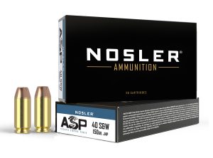 Nosler 51181 Assured Stopping Power Handgun 40S&W 150gr Jacketed Hollow Point 50 Per Box/10 Case
