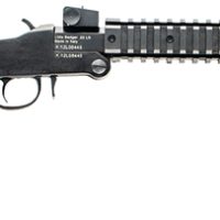 Chiappa Firearms 500092 Little Badger  Full Size 22 LR, 1 Shot 16.50" Black Cerakote Steel Barrel, Black Cerakote Quad Picatinny Receiver, Black Cerakote Wire Frame Stock, Right Hand