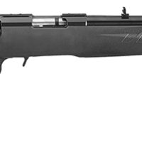 Ruger 8323 American Rimfire Compact Compact 22 WMR 9+1 18" Satin Blued Alloy Steel Barrel, Drilled & Tapped Receiver, Black Synthetic Adj LOP Stock, Right Hand