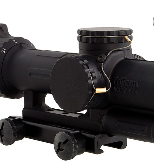 Trijicon 1600004 VCOG  1-6x 24mm Obj 95-15.90 ft @ 100 yds FOV Matte Black Finish LED Illuminated Red Segmented Circle w/Crosshair 308 175gr W/TA51 Mount