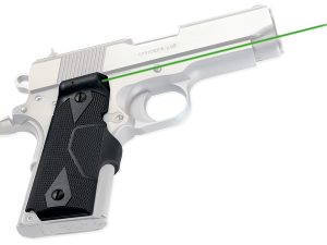 Crimson Trace 0141101 Lasergrips  Fits 1911 Compact, Green Laser Black Polymer