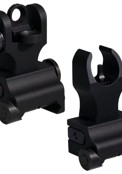 Samson QFHKA2PKG Quick Flip Folding Sights Front(HK) & Rear (A2)  Black Anodized for AR-15