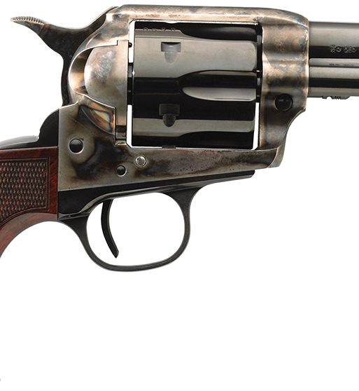 Taylors & Company 4201DE Runnin Iron Deluxe 45 Colt (LC) 6rd 3.50" Blued Cylinder & Barrel Color Case Hardened Steel Frame Checkered Walnut Grip (Taylor Tuned)
