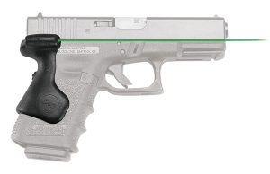 Crimson Trace 0167501 Lasergrips  Compatible w/Glock Compact Gen5 19/Gen4 19, 23, 32/Gen5 19 Gen 4, Green Laser Black Polymer
