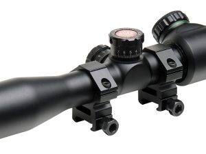 Truglo TG8504TL Tru-Brite 4x 32mm Obj 22.5 ft @ 100 yds FOV 1" Tube Black Illuminated Mil-Dot, 3 Color