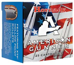 Hornady 90104 American Gunner  380ACP 90gr Hornady XTP Hollow Point 25 Per Box/10 Case