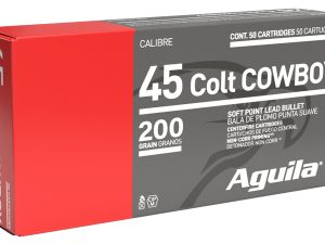 Aguila 1E454319 Cowboy Action  45Colt 200gr Soft Point 50 Per Box/10 Case