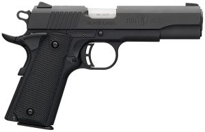Browning 051904492 1911-380 Black Label Full Size Frame 380 ACP 8+1 4.25" Matte Stainless Steel Barrel, Serrated Steel Slide, Matte Black Composite Frame w/Beavertail, Black Polymer Grip, Right Hand