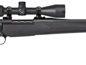 Mossberg 27934 Patriot  270 Win Caliber with 5+1 Capacity, 22" Fluted Barrel, Matte Blued Metal Finish & Black Synthetic Stokc Right Hand (Full Size) Includes Vortex Crossfire II 3-9x40mm Scope