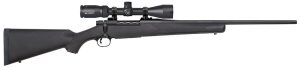 Mossberg 27934 Patriot  270 Win Caliber with 5+1 Capacity, 22" Fluted Barrel, Matte Blued Metal Finish & Black Synthetic Stokc Right Hand (Full Size) Includes Vortex Crossfire II 3-9x40mm Scope