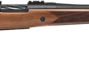 Mossberg 27835 Patriot  243 Win 5+1 22" Matte Blued Fluted Barrel, Drilled & Tapped Matte Blued Stainless Steel Receiver, Walnut Fixed Stock, Right Hand