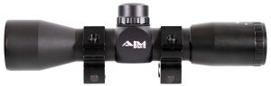 Aim Sports JTM432B Tactical Compact Black Anodized 4x 32mm 1" Tube Mil-Dot Reticle