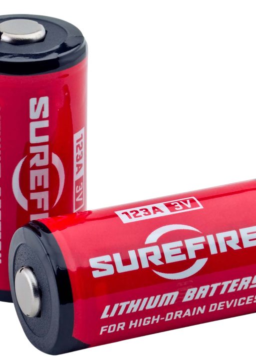 SureFire SF6BC 123A Batteries  Red/Black 3.0 Volts 1,500 mAh (6) Single Pack Clamshell