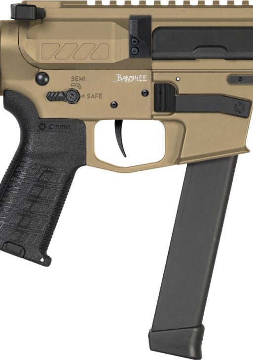 CMMG Banshee MkGs Pistol - FDE | 9mm | 5" Barrel | 4" M-LOK Handguard | SBA3 Arm Brace